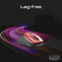Promate UniGlide Red mouse USB receiver detail