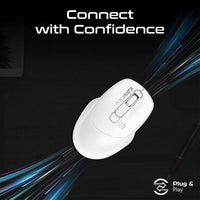 Promate UniGlide White mouse side grip detail
