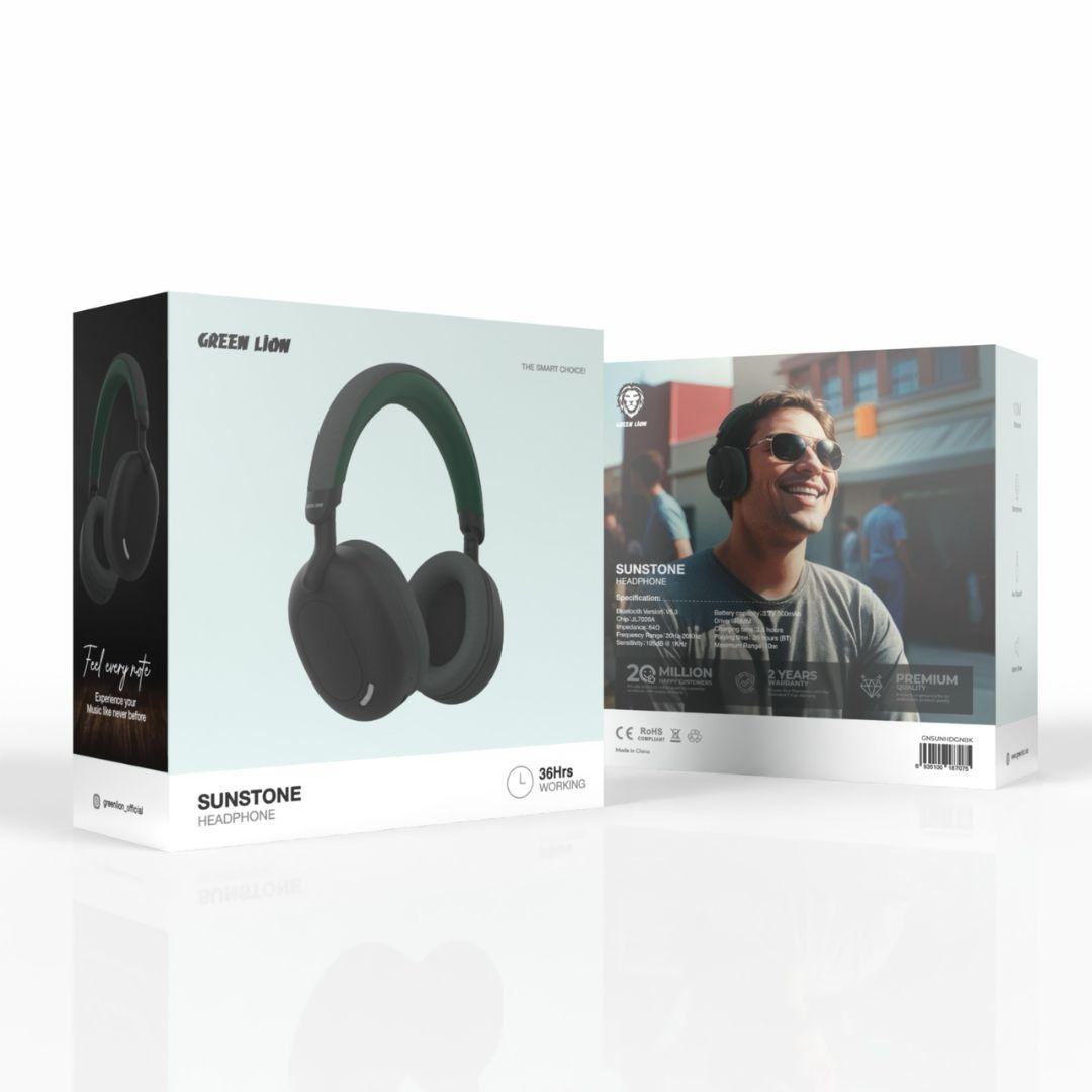 سماعة جرين لايون سنستون اللاسلكية - أخضر/أسود | Green Lion Sunstone Headphone - Green/Black