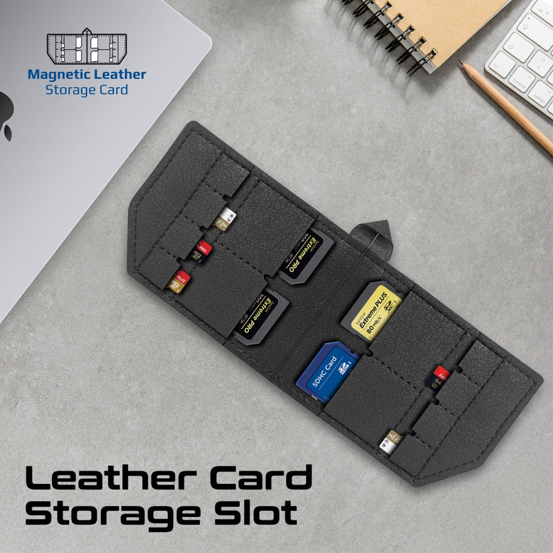 Promate UrbanPouch Tech Organizer Pouch 4L Ripstop Nylon Black-Compartments