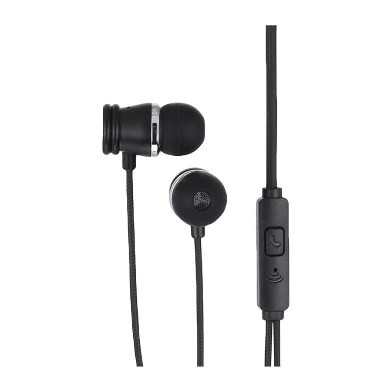 سماعات هافيت E303P السلكية بمنفذ 3.5 ملم مع مايك - أسود وأبيض ووردي | Havit E303P Wired Earphones with Mic