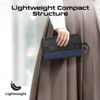 Promate Vali Lightweight Tech Organizer Pouch Cordura Blue-Detail