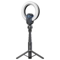 ويب كام 2K برينغ لايت ومايك وترايبود | Promate VistaCam 2K Ultra-HD Webcam with Ring Light &amp; Tripod
