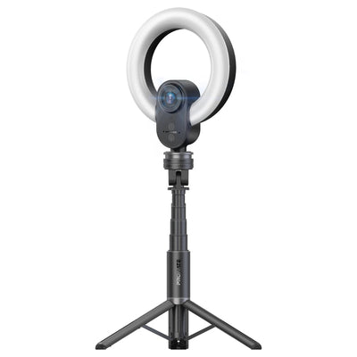 Promate VistaCam 2K webcam with ring light and detachable tripod - main view