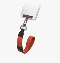 UNIQ Vista Duo lanyard Charcoal Amber - hand strap mode