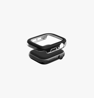 UNIQ Voute 2-in-1 case and screen guard for Apple Watch 46mm Jet Black