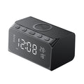 محطة هافيت W3041 متعددة الوظائف 6 في 1 مع شحن لاسلكي 15 واط وسماعة بلوتوث - أسود | Havit W3041 6-in-1 Wireless Charger, Clock & Bluetooth Speaker - Black