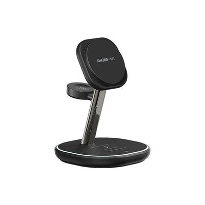 قاعدة الشحن اميزنك ثنك ثاندر برو 3 في 1 مع ستاند وبقدرة شحن 22.5 واط | AMAZINGTHING Thunder Pro Mag 3-in-1 Charging Station With Stand – 22.5W