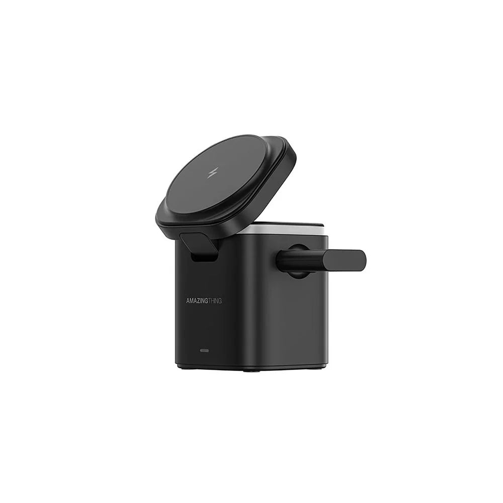 قاعدة الشحن 5 في 1 اميزنك ثنك ثاندر برو بقدرة شحن 55 واط - اسود | AMAZINGTHING Thunder Pro Mag 5-in-1 PD55W Charging Station – Black