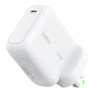 شاحن جداري بيلكن بوست تشارج USB-C بتقنية GaN بقدرة 100 واط White