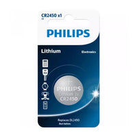 Philips Lithium Coin Battery CR2450 3V Long-Lasting - CR2450P1L | بطارية فيليبس ليثيوم 3 فولت CR2450