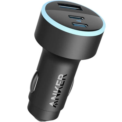 Şarjêra Otomobîlê ya Anker 335 67W 2 Portên USB-C û Yek Portê USB-A - Şarjêra Otomobîlê ya 67W bi Du Portên USB-C û Yek Portê USB-A