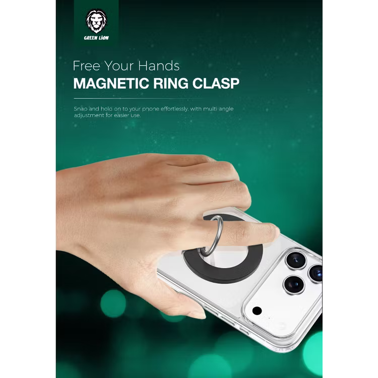 حزمة حماية Green Lion 4 في 1 لآيفون 17 برو ماكس - شفافة | Green Lion 4 in 1 Protection Pack For iPhone 17 Pro Max - Clear