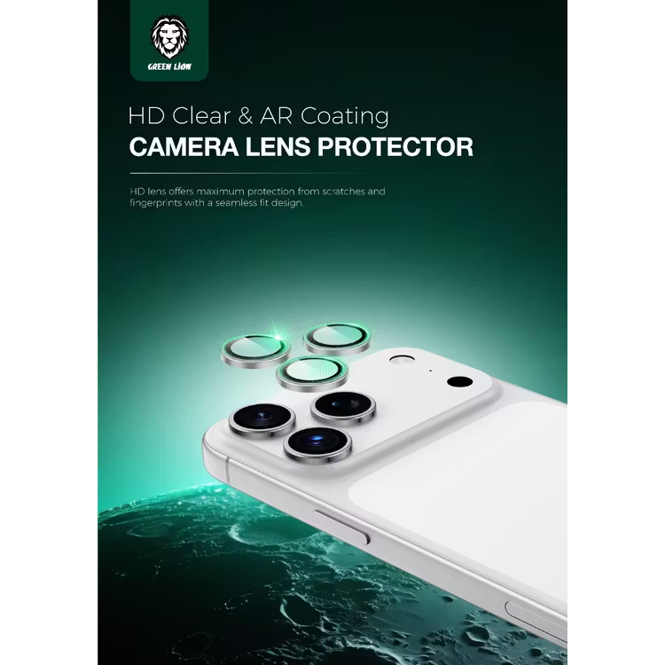حزمة حماية Green Lion 4 في 1 لآيفون 17 برو - شفافة | Green Lion 4 in 1 Protection Pack For iPhone 17 Pro - Clear