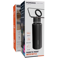 زجاجة ماء مغناطيسية بورودو لايف ستايل 32 أونصة - أسود | Porodo Lifestyle Magsafe Bottle 32oz - Black
