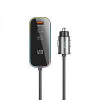 WIWU Wi-QC014 شاحن سيارة سريع 120W متعدد المنافذ PD+QC 4 منافذ