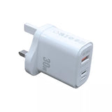 شاحن ويوو WI-U021 سريع 30 واط PD+QC بثلاث شوكات | WiWU WI-U021 SIC 30W PD+QC Fast Charger 3 Pin