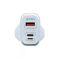 شاحن ويوو WI-U021 سريع 30 واط PD+QC بثلاث شوكات | WiWU WI-U021 SIC 30W PD+QC Fast Charger 3 Pin