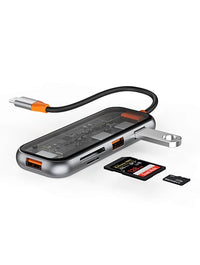 Adaptora Hub-a Pirfonksiyonel a 5-di-1-ê ya Tîpa C ya WiWU New Cyber ​​​​New