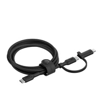 Kabloya Belkin 2-di-1 USB-C ya biraştî bi adaptora Lightning re