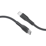 كابل USB-C شحن ونقل بيانات 60 واط من مادة TPE بطول مترين | Promate XCord-CC200 - أسود