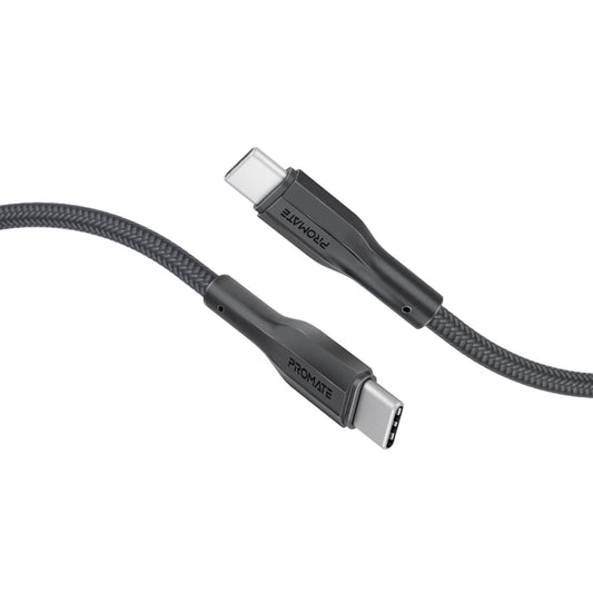 Promate XCord-CC200 Black TPE USB-C to USB-C cable 2m - main view