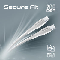 Promate XCord-CC200 White flexible TPE cable 2m length