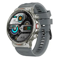 ساعة بروميت إكس واتش R20 الذكية الرياضية بشاشة دائرية ومكالمات بلوتوث - فضي | Promate XWatch-R20 Tough-Built Fitness Tracker Smartwatch with BT Calling - Silver