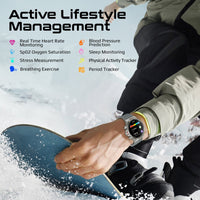 Promate XWatch-R20 Fitness Smartwatch 1.85 inch 710mAh Silver-Angle