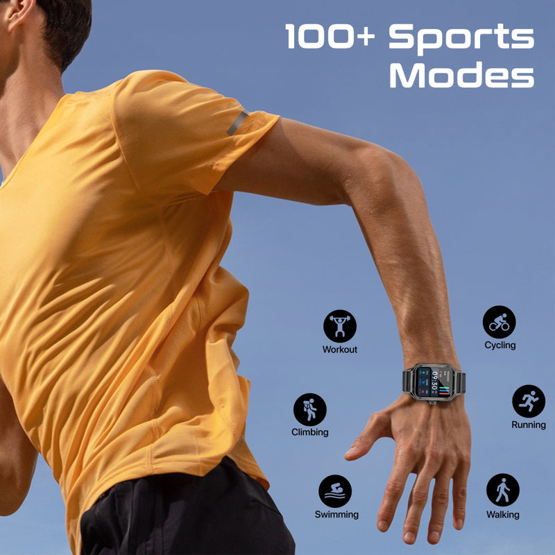 Promate XWatch-RM Curved AMOLED Smartwatch 1.78 inch IP68 Black-Lifestyle