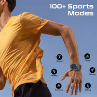 Promate XWatch-RM Curved AMOLED Smartwatch 1.78 inch IP68 Black-Lifestyle