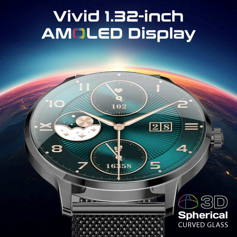 Promate xWatch-US13 AMOLED Smartwatch 1.32 inch IP68 Black-Lifestyle
