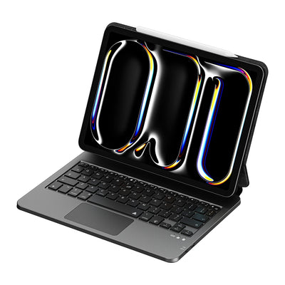 ماجيك كيبورد ويوو MK-003 مع اضائة خلفية وحافظة مغناطيسية للايباد اير 10.9 / 11 انش | WIWU Magic Keyboard MK-003 Tablet Magnetic Adsorption Keyboard Case with Backlit for iPad Air 2024 (10.9/11)