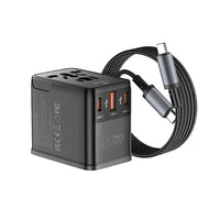 WiWU Wi-UA013 universal travel adapter - built-in cable