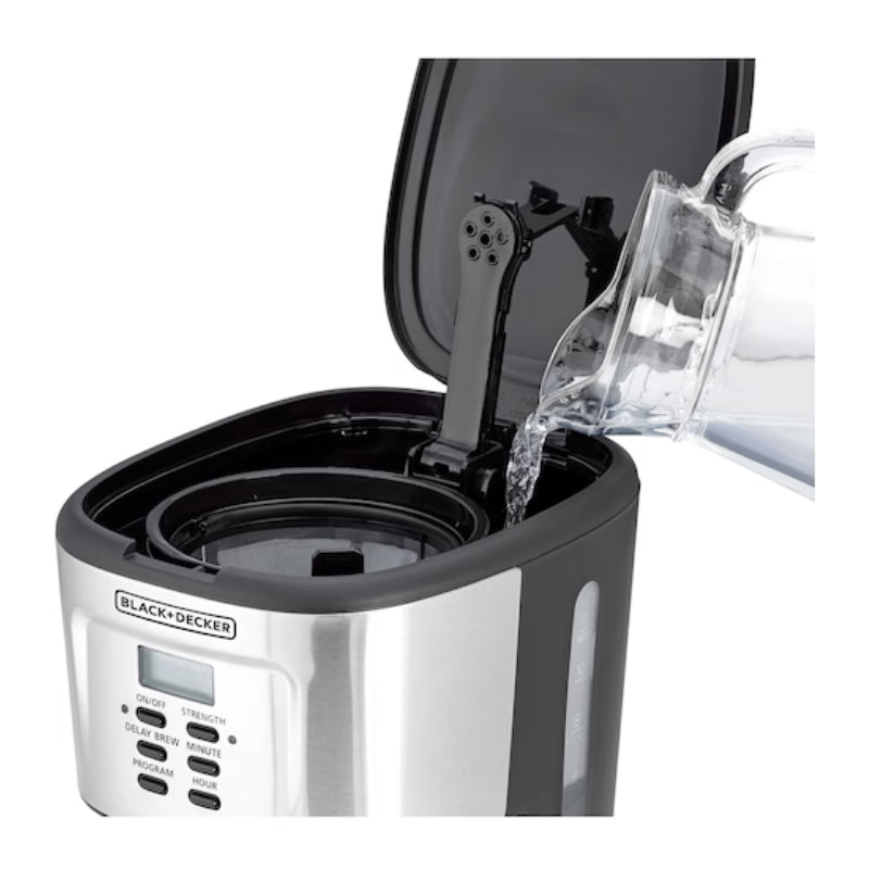 ماكينة قهوة بلاك آند ديكر 12 كوب قابلة للبرمجة وبقدرة 900 واط | Black+Decker DCM85-B5 900W 12 Cup Programmable Coffee Maker