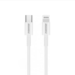كيبل روك روز Zeta CL تايب سي الى لايتننغ بقدرة شحن 20 واط وبطول 1 متر للشحن والمزامنة | RockRose Zeta CL 1M 20W Lightning To USB-C Charge & Sync Cable