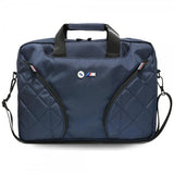 BMW Notebook Laptop Bag Nylon Metal Logo 16" – Navy Blue | حقيبة لاب توب BMW نايلون شعار معدني 16 بوصة أزرق نيفي