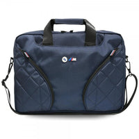 BMW Notebook Laptop Bag Nylon Metal Logo 16" – Navy Blue | حقيبة لاب توب BMW نايلون شعار معدني 16 بوصة أزرق نيفي
