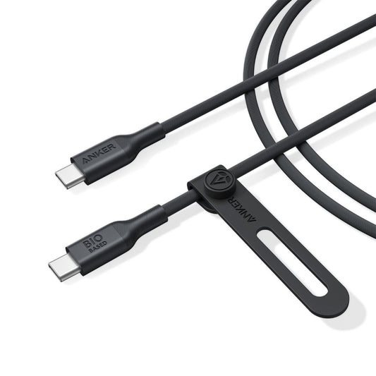 كيبل أنكر 544 تايب سي الى تايب سي بقدرة شحن 140 واط وطول 1.8 متر | Anker 544 USB-C to USB-C Cable 140W Bio-Based (1.8m/6ft)