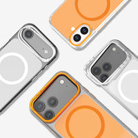 جراب Lenyes Air CK221 لـ iPhone 17 بولي كربونات شفاف شحن M-safe إطار كاميرا معدني وسادة هوائية | Lenyes Air CK221 iPhone 17 Case Polycarbonate M-safe Metal Camera Frame Airbag