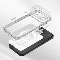 جراب Lenyes Air CK221 لـ iPhone 17 بولي كربونات شفاف شحن M-safe إطار كاميرا معدني وسادة هوائية | Lenyes Air CK221 iPhone 17 Case Polycarbonate M-safe Metal Camera Frame Airbag