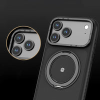 جراب كيفلار Lenyes CK225 لـ iPhone 17 Pro Max حامل معدني M-Safe دوران 360 مغناطيس N52 40غ | Lenyes CK225 Kevlar iPhone 17 Pro Max Case M-Safe Metal Stand 360 N52 Magnet 40g