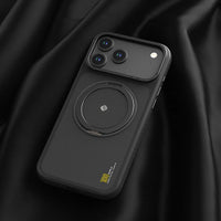 جراب كيفلار Lenyes CK225 لـ iPhone 17 Pro Max حامل معدني M-Safe دوران 360 مغناطيس N52 40غ | Lenyes CK225 Kevlar iPhone 17 Pro Max Case M-Safe Metal Stand 360 N52 Magnet 40g