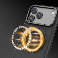 جراب كيفلار Lenyes CK225 لـ iPhone 17 Pro Max حامل معدني M-Safe دوران 360 مغناطيس N52 40غ | Lenyes CK225 Kevlar iPhone 17 Pro Max Case M-Safe Metal Stand 360 N52 Magnet 40g
