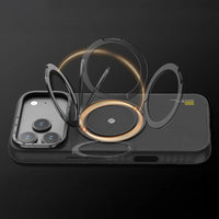 جراب كيفلار Lenyes CK225 لـ iPhone 17 Pro Max حامل معدني M-Safe دوران 360 مغناطيس N52 40غ | Lenyes CK225 Kevlar iPhone 17 Pro Max Case M-Safe Metal Stand 360 N52 Magnet 40g