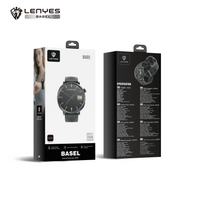 ساعة Lenyes Basel الذكية شاشة AMOLED 1.34 بوصة مقاومة IP68 بطارية 15 يوم | Lenyes Basel Smart Watch AMOLED 1.34 inch IP68 15 Days Battery