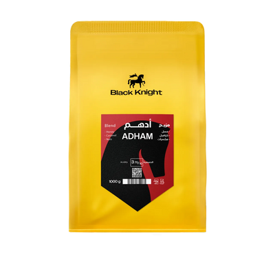 قهوة الفارس الأسود - أدهم وزن 1000 غرام | Black Knight - Adham 1000g