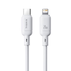 Baseus Silky Cable C-iP 20W 1m White - كابل بيسوس الحريري لآيفون