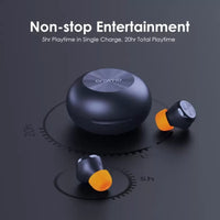 Guhguhkên Oraimo AirBuds 3 TWS Şîn - Guhguhkên Oraimo AirBuds 3 li hember avê ne û dengek bihêz peyda dikin.