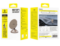 Baseus GoTrip DC1 Small Ears Magnetic Car Holder C0013401 – Stellar Gold, Vertical Type | حامل هاتف مغناطيسي للسيارة بيسوس جو تريب دي سي 1 - ذهبي نجمي